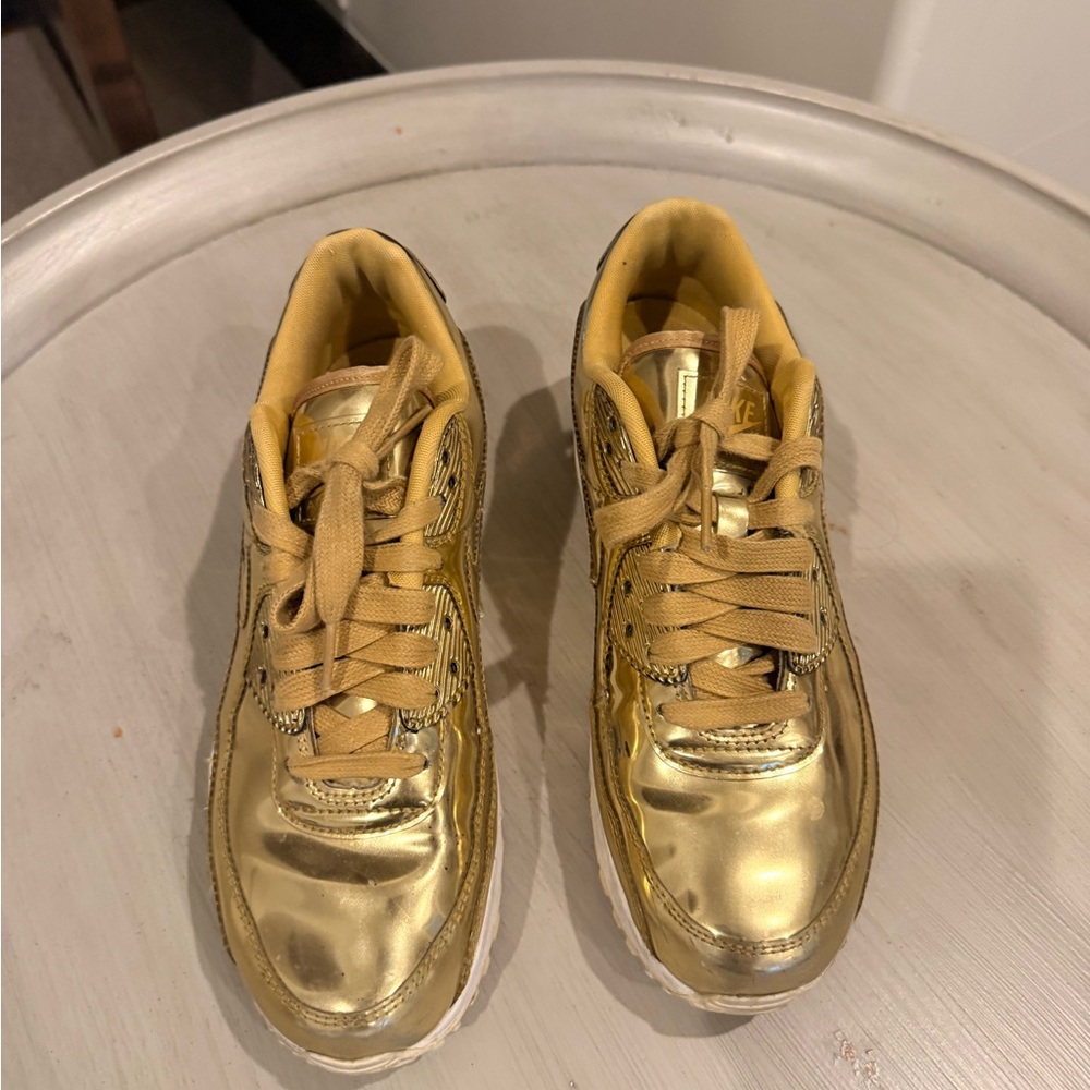 Gold Nike Sneakers